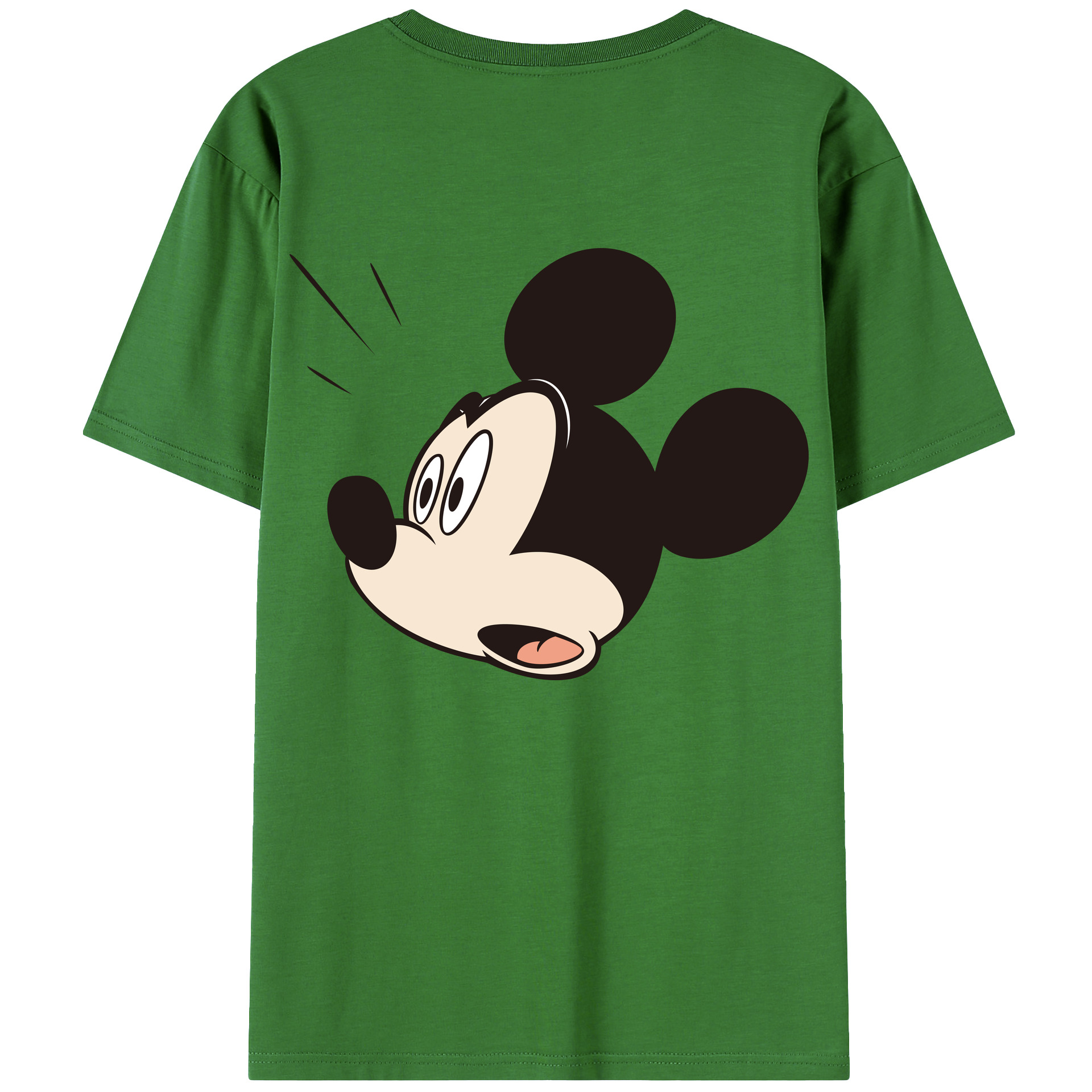（画像用） ミッキーマウス Mickey Mouse レディース半袖Tシャツ(バックプリント)